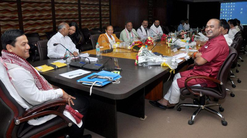 Raj Bhavan Meet Of Assam Cabinet Raj Bhavan Meet Of Assam Cabinet